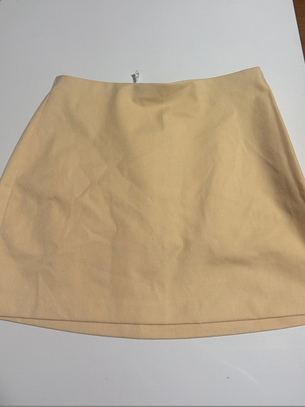 Abercrombie & Fitch Pale Yellow A-Line Mini Skirt